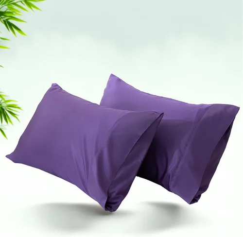 Miniatura 30 de Fundas de Almohada Tamaño Queen Paquete de 2, Fundas de Almohada de Rayón de Bambú Refrescantes con Cierre de Sobre, Fundas de Almohada Frescas