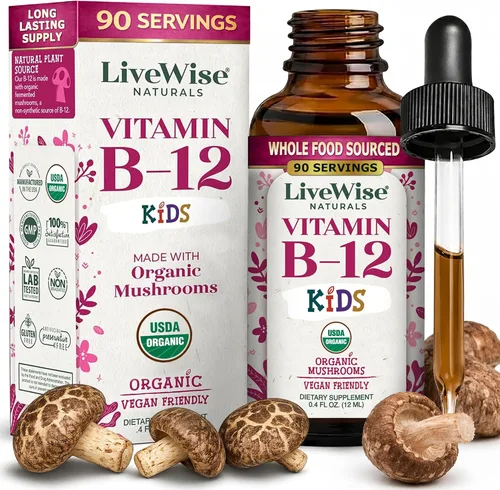Miniatura 12 de Vitamina B12 Sublingual líquida – Gotas veganas de vitamina B12 líquida totalmente natural – Suplemento de adenosilcobalamina sin OMG