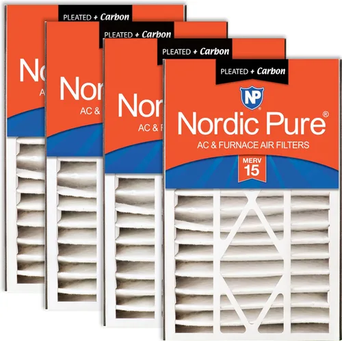 Miniatura 13 de Nordic Pure 16 x 25 x 5 (tamaño real: 15 5/8 x 24 1/8 x 4 7/8) Filtro de aire Air Bear Merv 8 de repuesto para reducción de olores de carbono puro