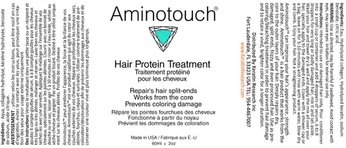 Miniatura 2 de Aminotouch - Tratamiento natural de proteína pura de colágeno y queratina de rescate para crecer el cabello largo, reparación de daños en las puntas