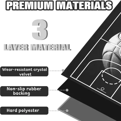 Miniatura 4 de Tapete para silla de oficina para suelo de madera dura, 36 x 48 pulgadas, alfombras de oficina para sillas rodantes de videojuegos, silla