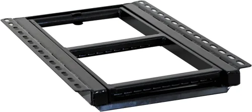 Miniatura 2 de Buyers Products 5232000 - Escalón retráctil negro de 2 peldaños – Escalón de caja de camión antideslizante resistente para camiones, remolques