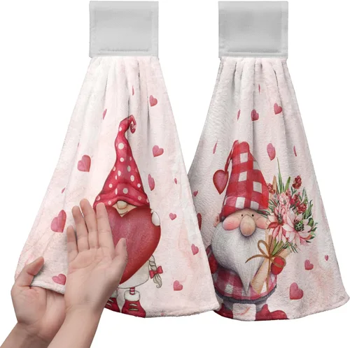 Miniatura 65 de America Stars - Juego de 2 toallas de cocina azules con lazo para colgar, patrióticas para colgar el 4 de julio, juego de 2 toallas de mano