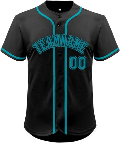 Miniatura 76 de Camiseta de béisbol de malla personalizada con botones y número de nombre cosido personalizado para hombres/mujeres/jóvenes