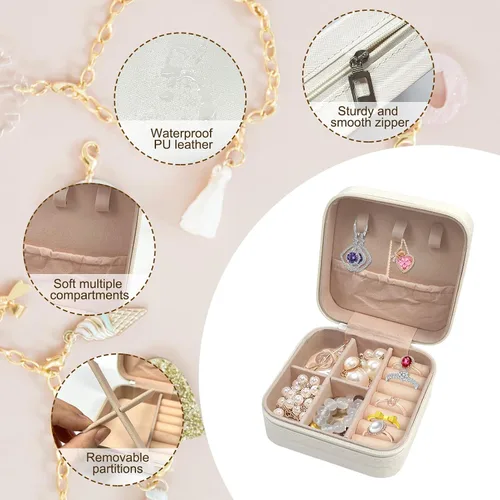 Miniatura 4 de 6 cajas de joyería (esmeralda) (blanco)