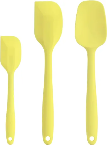 Miniatura 10 de Juego de espátulas de silicona, espátula de goma, cuchara y espátulas para hornear resistentes al calor de 600 °F (Aqua 3)