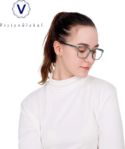 Miniatura 5 de Lentes con bloqueo de luz azul, antifatiga, antirreflejo, adecuados para lectura, computadora, televisión, elegante montura cuadrada, unisex