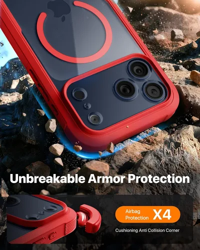 Miniatura 82 de Diaclara Funda diseñada para iPhone 16, mejorada [protección completa de la cámara], carcasa resistente de cuerpo completo con protector de pantalla