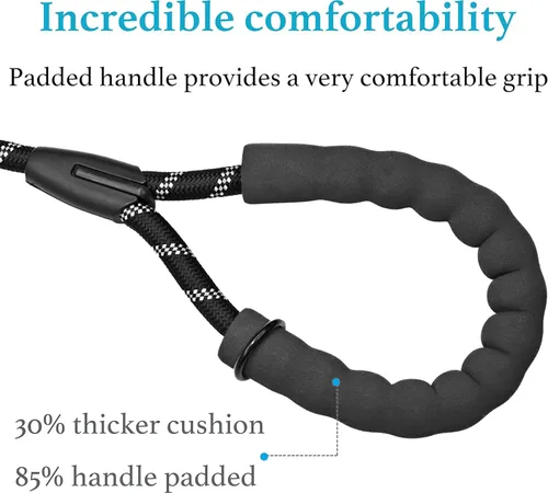 Miniatura 4 de Correa doble para perro para dos perros, resistente ajustable sin enredos, correa elástica retráctil dividida múltiple para caminar a 2 perros, 5.5