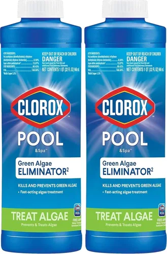 Miniatura 8 de Clorox® Pool&Spa™ Alguicida para piscina, previene y trata algas de piscina, sin espuma, 1 cuarto de galón (paquete de 1)
