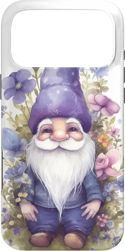 Miniatura 22 de Funda para iPhone 12/12 Pro Cute Purple Aesthetic Anemones Flower Pattern Lavender Gnomo