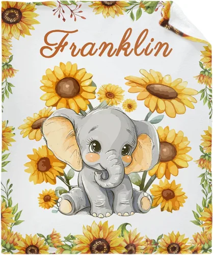 Miniatura 11 de Regalo personalizado para niños/niños, mantas personalizadas de animales para sofá, cama, dormitorio, sala de estar, manta ligera
