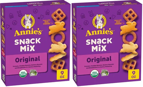 Miniatura 8 de Annie's Mezcla de Snacks de Queso Cheddar con Galletas y Pretzels Surtidos, Hecho con Queso Real, 9 oz