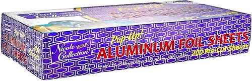Miniatura 4 de Nicole Home Collection Hojas de papel de aluminio precortadas, 12x10.75 pulgadas, 200 hojas