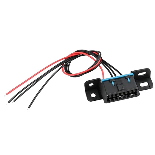 Miniatura 4 de OBD II OBD2 - Conector de arnés de 4 cables, puerto de salpicadero, cable estañado abierto, coleta, cables completos, diagnóstico de tablero