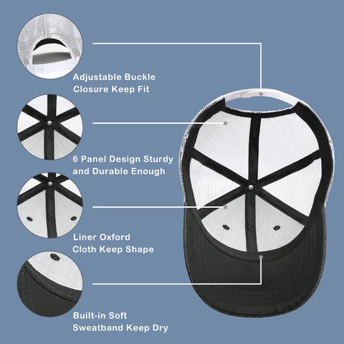 Miniatura 6 de Sombrero de capitán al aire libre, sombrero de caza, sombrero de pie grande, gorra de béisbol de montaña, gorra de camionero para hombres y mujeres