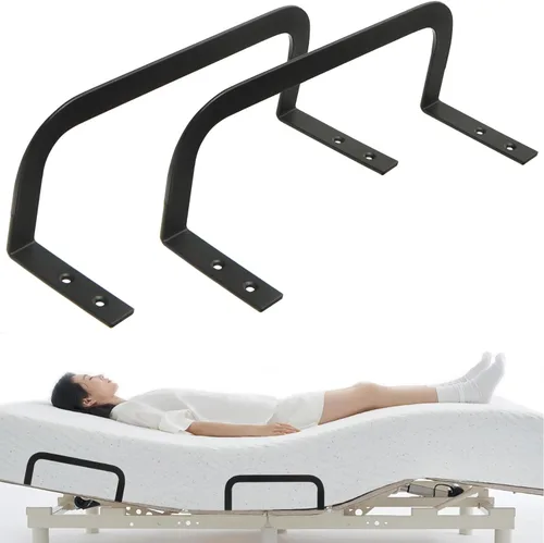 Miniatura 20 de 2 tapones deslizantes de colchón para marco de cama de metal (5.2 pulgadas) de alto, soporte de barra de retención que evita que el colchón se