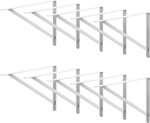 Miniatura 12 de Decko Products 49138-10 - Soporte de estante resistente, 8.5 x 11.25 pulgadas, paquete de 10, color negro