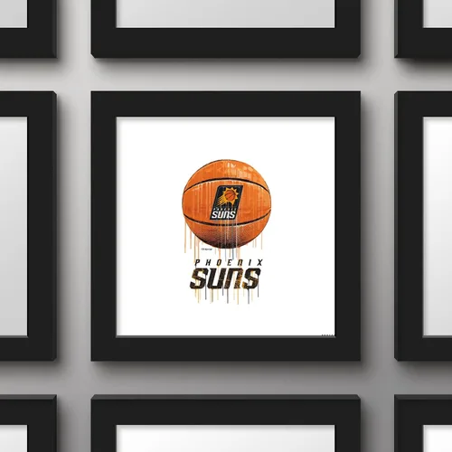 Miniatura 2 de Trends International Gallery Pops NBA Phoenix Suns - Póster de pared de baloncesto por goteo, 12.00 x 12.00 pulgadas, versión de marco negro