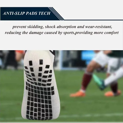 Miniatura 10 de fjberrtsat Calcetines de fútbol para hombre, antideslizantes, atléticos, antideslizantes, antideslizantes, para baloncesto, deportes, calcetines