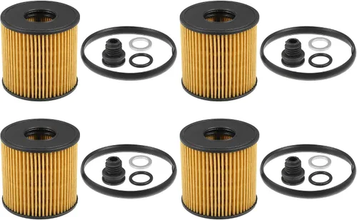 X AUTOHAUX 4 piezas de repuesto de filtro de aceite de motor 26350-2J000 Filtro de combustible de aceite para Hyundai Elantra Limited SE SEL 2.0L L4