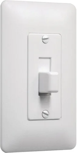 TayMac 5070W MASQUE 2000 - Placa de pared para interruptor de palanca decorativa de tamaño mediano de 1 banda con cubierta de palanca, cubierta de