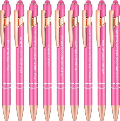 Miniatura 15 de Aozora Paquete de 18 Bolígrafos de Punta de Bola de Escritura Suave 2 en 1 Stylus Bolígrafo Retráctil de Punta de Bola con Punta Stylus Decoración
