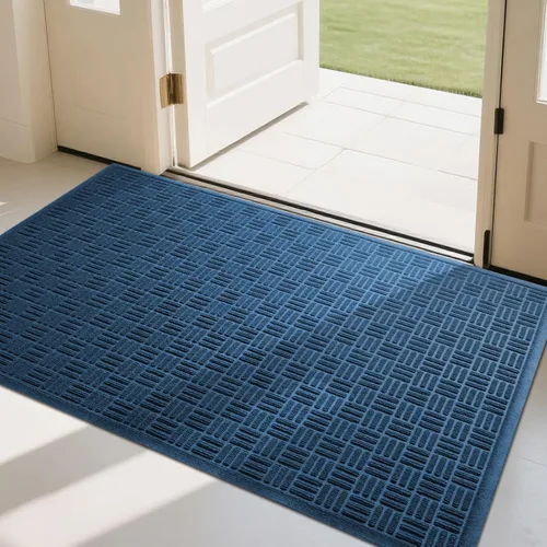 Miniatura 28 de Mibao Tapete para puerta delantera, resistente y duradero, tapete de bienvenida para interiores y exteriores, atrapador de suciedad, impermeable