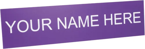 Miniatura 21 de ExcelMark Placa de nombre personalizada para puerta, oficina, pared, personalizada con tu texto, 2 x 8 pulgadas (1 línea, negro)