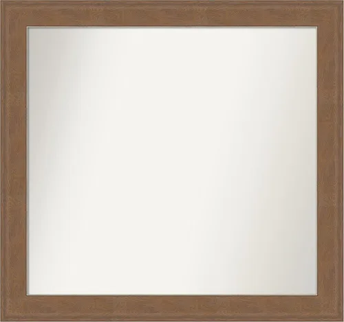 Miniatura 95 de Amanti Art Espejo de baño marrón para sobre el fregadero, 25 x 25 pulgadas, hecho a medida, espejo de tocador cuadrado marrón medio, marco de madera