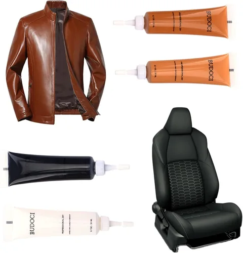 Miniatura 7 de Kit de reparación de cuero Kenbry para muebles, kit de reparación de vinilo de 12 colores para sofá, asientos de coche, chaqueta, cinturón, bolso