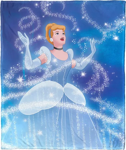 Miniatura 11 de Northwest Aladdin - Manta de seda táctil, 50 x 60 pulgadas, Aladdin y Jasmine