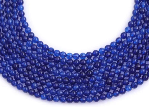 Miniatura 4 de JOE FOREMAN Jade Espaciador de cuentas pequeñas para hacer joyas, cadena de 15.0 in para hacer pulseras, collares, joyas sueltas, Piedra, Azul