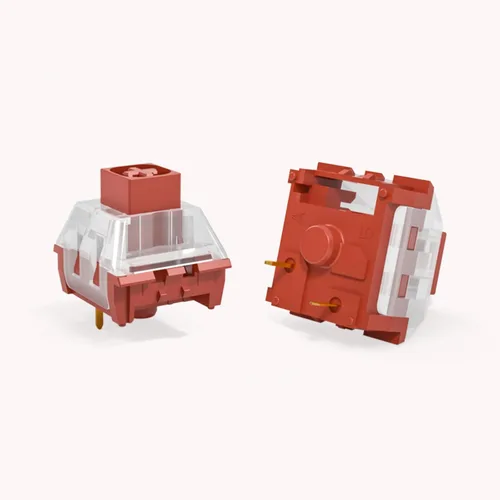Miniatura 2 de Kailh Interruptores de teclado lineales, interruptores mecánicos rojos de 3 pines de 45 gf compatibles con MX (45 piezas)