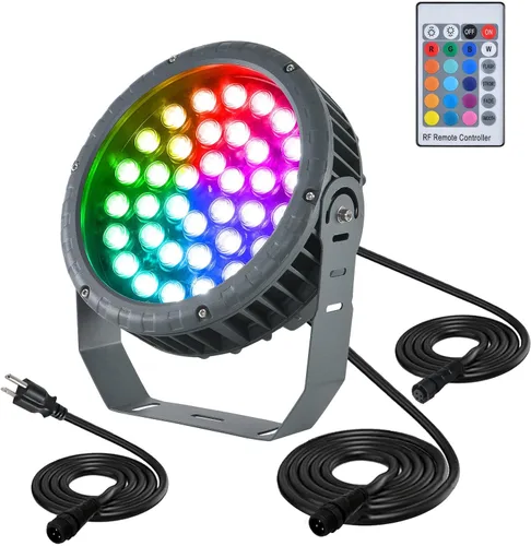 Miniatura 7 de Luces LED para lavadora de pared de 48 W, RGB 5000 K luz diurna que cambia de color con control remoto, barra de luz LED impermeable IP65