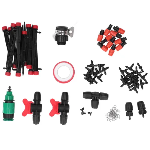 Kit de riego por goteo micro | Sistema de nebulización de jardín de ahorro de agua para césped/invernadero/patio | Tubo de 8/0.472 in y 4 / 0.276 in