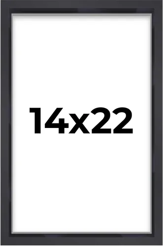 Miniatura 94 de Marco contemporáneo de caja de sombra negra de 14 x 25 pulgadas, profundidad de espacio utilizable, tamaño interior 14 x 25 o 25 x 14 pulgadas