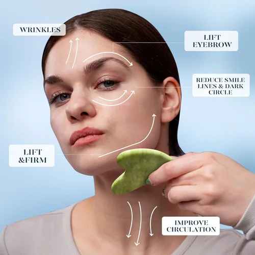 Miniatura 5 de BAIMEI IcyMe - Rodillo de hielo para cara y juego de herramientas faciales Gua Sha, rodillo facial de hielo que reduce la hinchazón, alivia las Rosa
