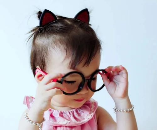 Miniatura 2 de Montura de gafas para niños, con estilo, sin lentes, paquete de 3