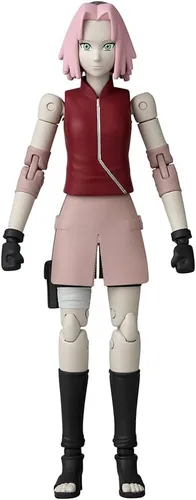 Miniatura 3 de BANDAI Anime Heroes Naruto Figura de acción Haruno Sakura Figura de 6.7 in con manos y accesorios adicionales Figuras de acción de anime