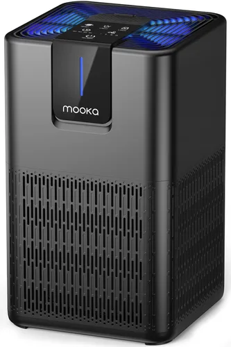 MOOKA H13 - Purificadores de aire para el hogar, habitación grande, 1250 pies cuadrados, purificador de aire HEPA H13 para mascotas, polvo, olor,
