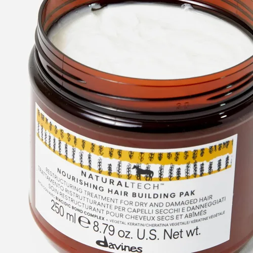 Miniatura 5 de Davines Naturaltech - Paquete nutritivo para la construcción del cabello, reestructuración e hidratación para cabello seco y dañado, con queratina