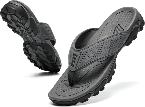 Miniatura 2 de Flip Flops for Men Beach Thong Sandals with Arch Support Water Resistant Slippers Shower Shoes