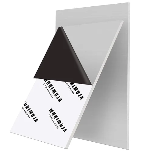 Miniatura 23 de 2 piezas de chapa de aluminio 6061, placas de aluminio resistentes de 12 x 16 x 1/8 pulgadas de grosor con película protectora, placa de aluminio
