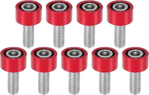 Miniatura 9 de X AUTOHAUX 9 piezas M8x1.25 Colector de escape Colector Arandelas Pernos Motor Racing Cabeza de escape Tornillos de copa Azul para Honda Civic