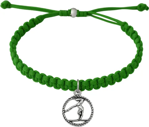 Miniatura 14 de Sportybella Pulsera de gimnasia para niñas, joyería de gimnasia para niñas, pulsera de gimnasia de cuerda ajustable para gimnastas, regalo