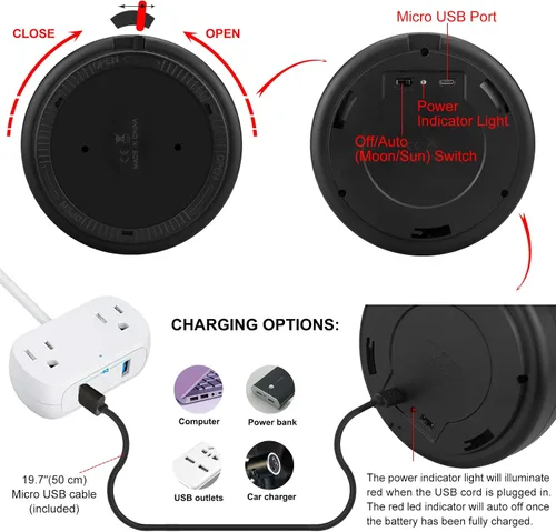 Miniatura 5 de Lámpara de techo a pilas, luz LED con sensor de movimiento con control remoto, luz de ducha inalámbrica, 10 luces de pasillo que cambian
