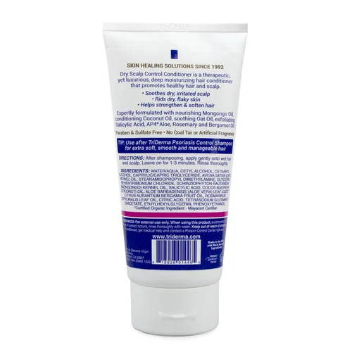 Miniatura 7 de TriDerma Dry Scalp Control - Acondicionador hidratante profundo para el cabello, tratamiento de calidad de salón de belleza, ácido salicílico
