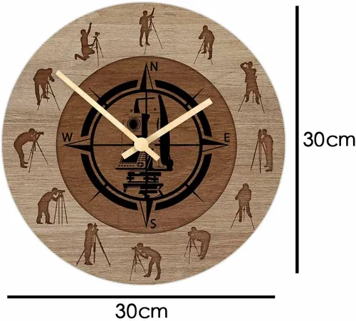 Miniatura 2 de Geek Alerts Reloj de pared para trabajo de construcción, ingeniero, decoración del hogar, funciona con pilas, cuarzo silencioso, impreso, 12 Sin