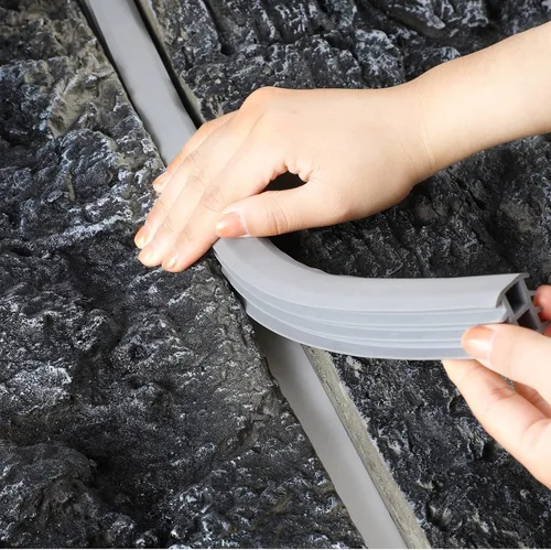 Miniatura 3 de Llenador de juntas de expansión de hormigón de 10 pies, relleno de grietas de entrada, tira de goma EPDM flexible para reparación de grietas